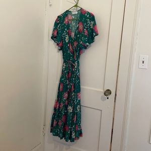 Petal and Pup bandie dress in emerald